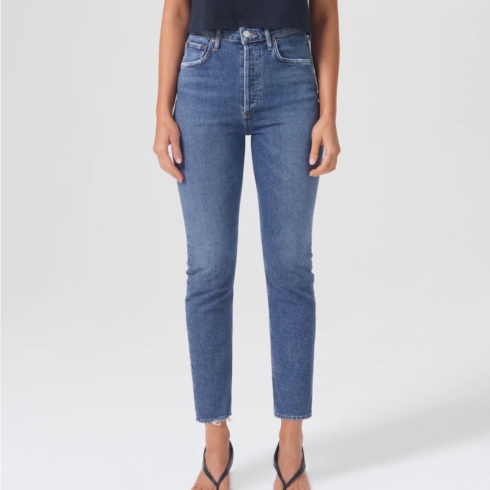 Agolde High Waisted Straight Leg Jean
